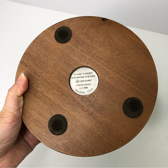 Chilmark Pewter DISNEY Comic Capers FOURSOME FOLLIES Sculpture Made In USA READ! - Picture 11 of 13